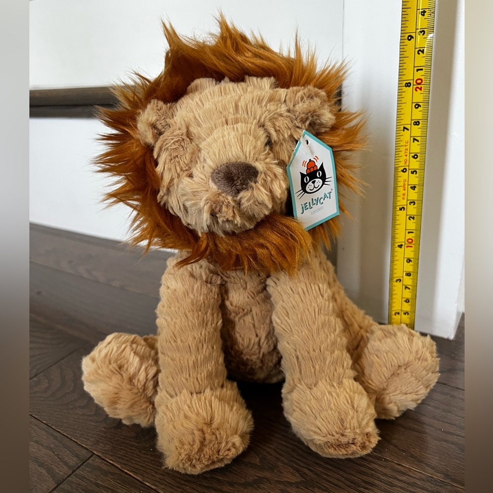 JELLYCAT- Medium Plush Fuddlewuddle Lion Stuffed Animal Toy - Picture 6 of 9